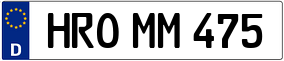 Trailer License Plate